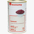 Капуста Economy краснокочанная консервированная 4,04 кг